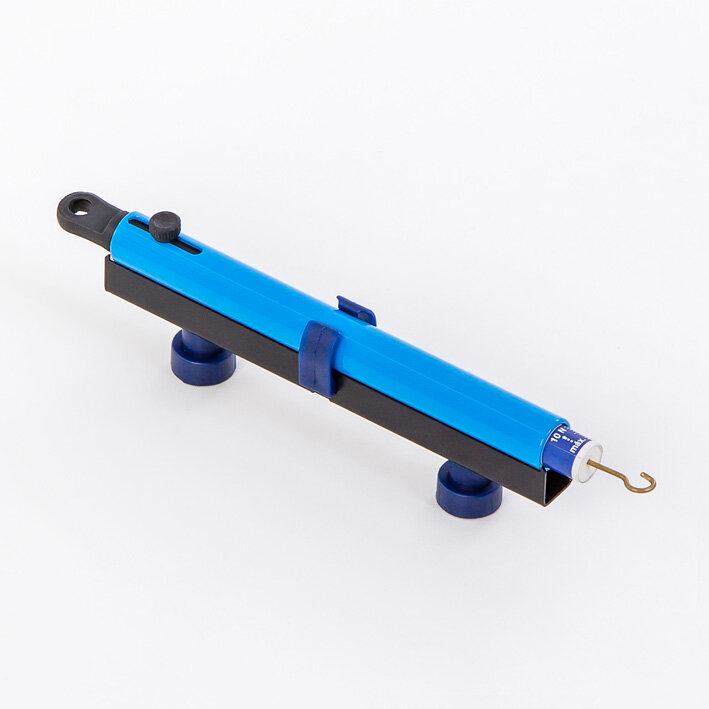 Dinamômetro tubular de 0 a 10 N, precisão 0,10 N, fixação magnética
