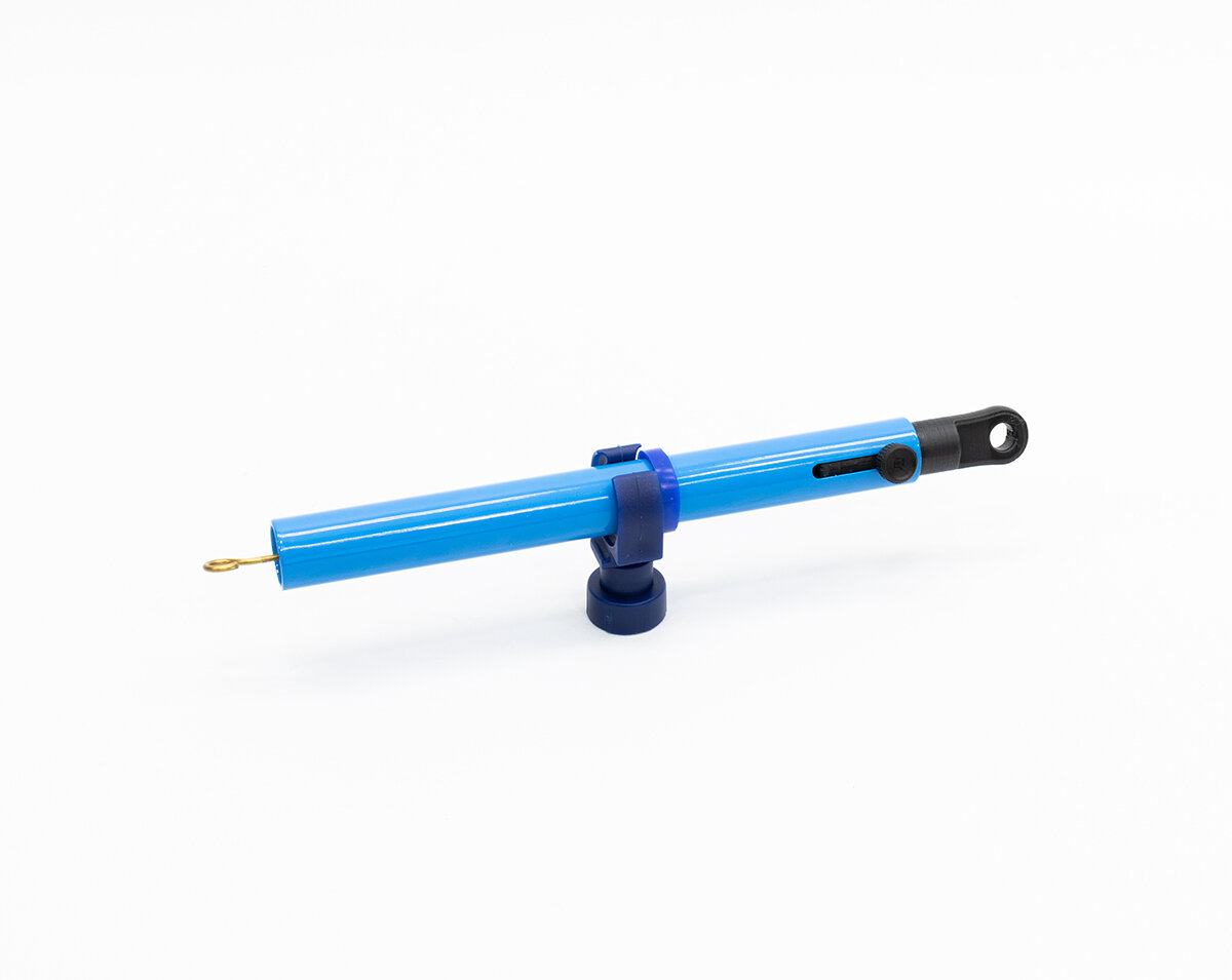 Dinamômetro tubular de 0 a 2 N, precisão 0,02 N, fixação magnética intermediária