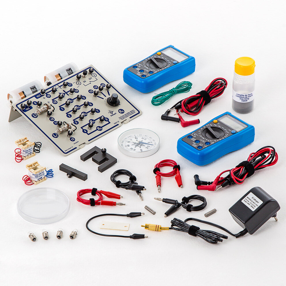 Conjunto para eletricidade e eletromagnetismo
