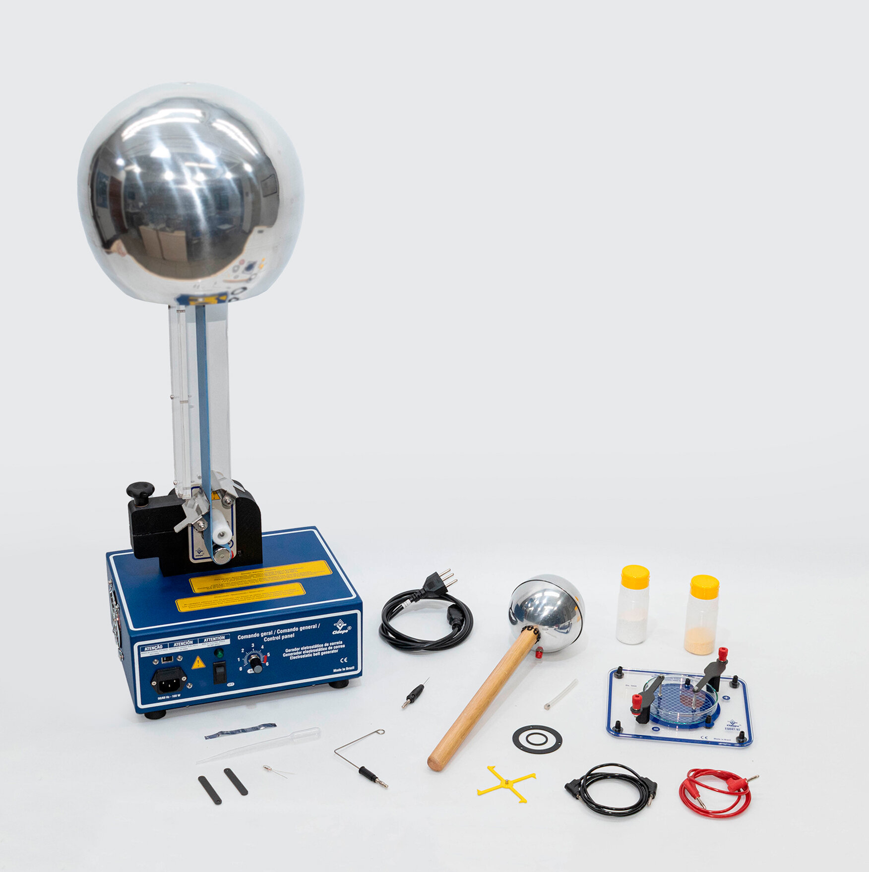 Gerador eletrostático, 400 kV, Van De Graaff, alta performace