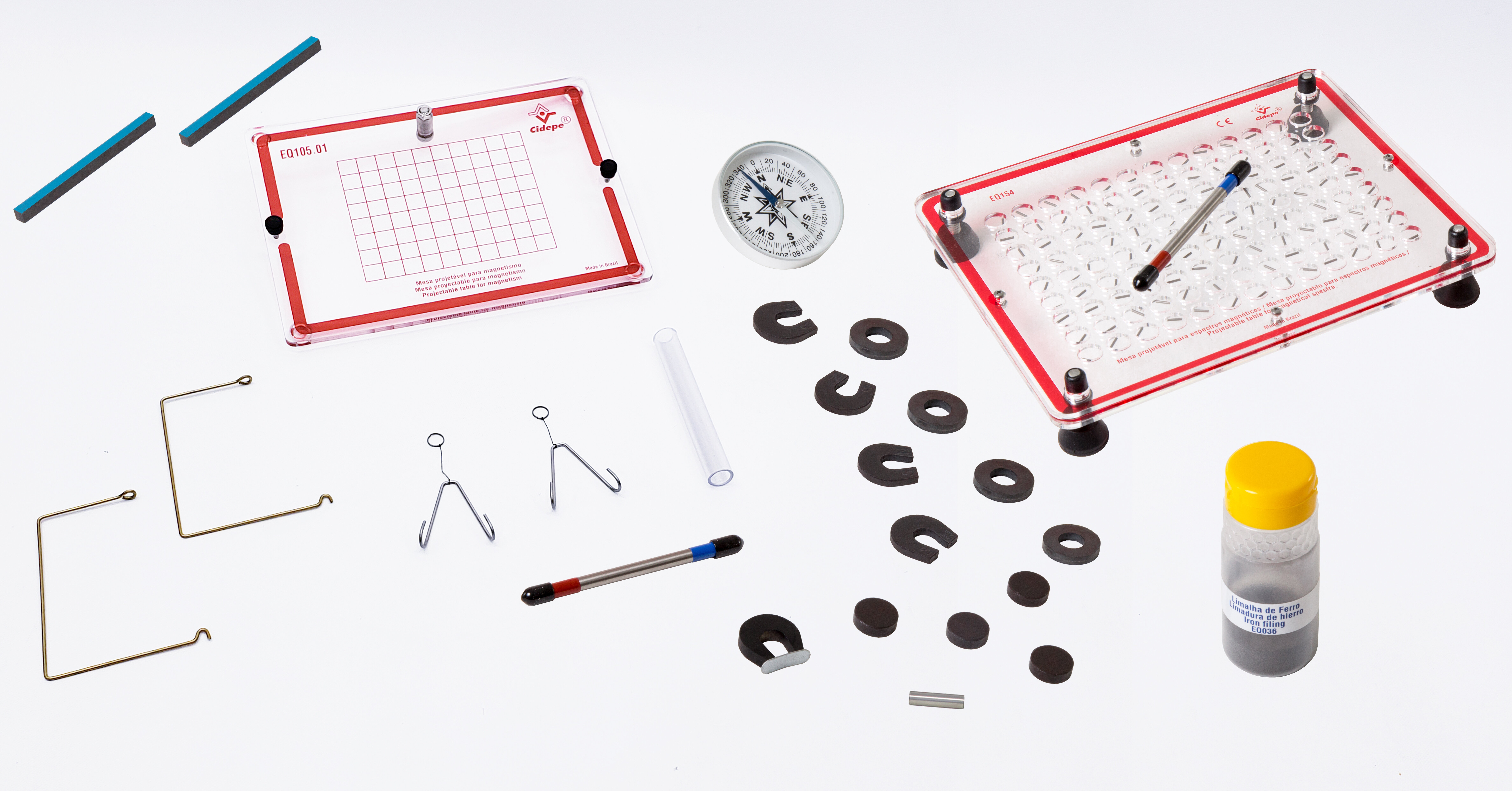Conjunto magnetismo com mesa para espectros magnéticos