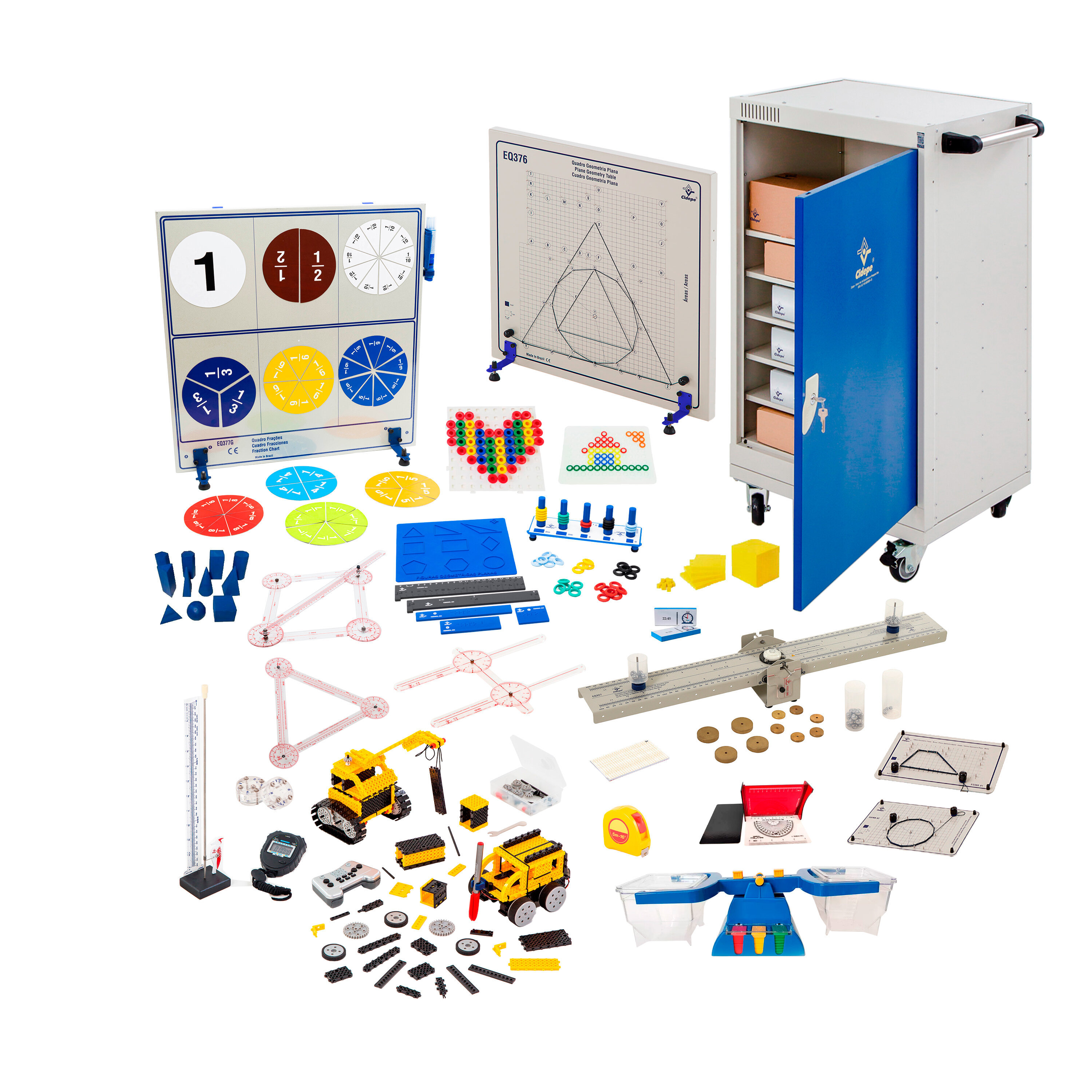 Conjunto laboratório móvel matemática, ensino fundamental