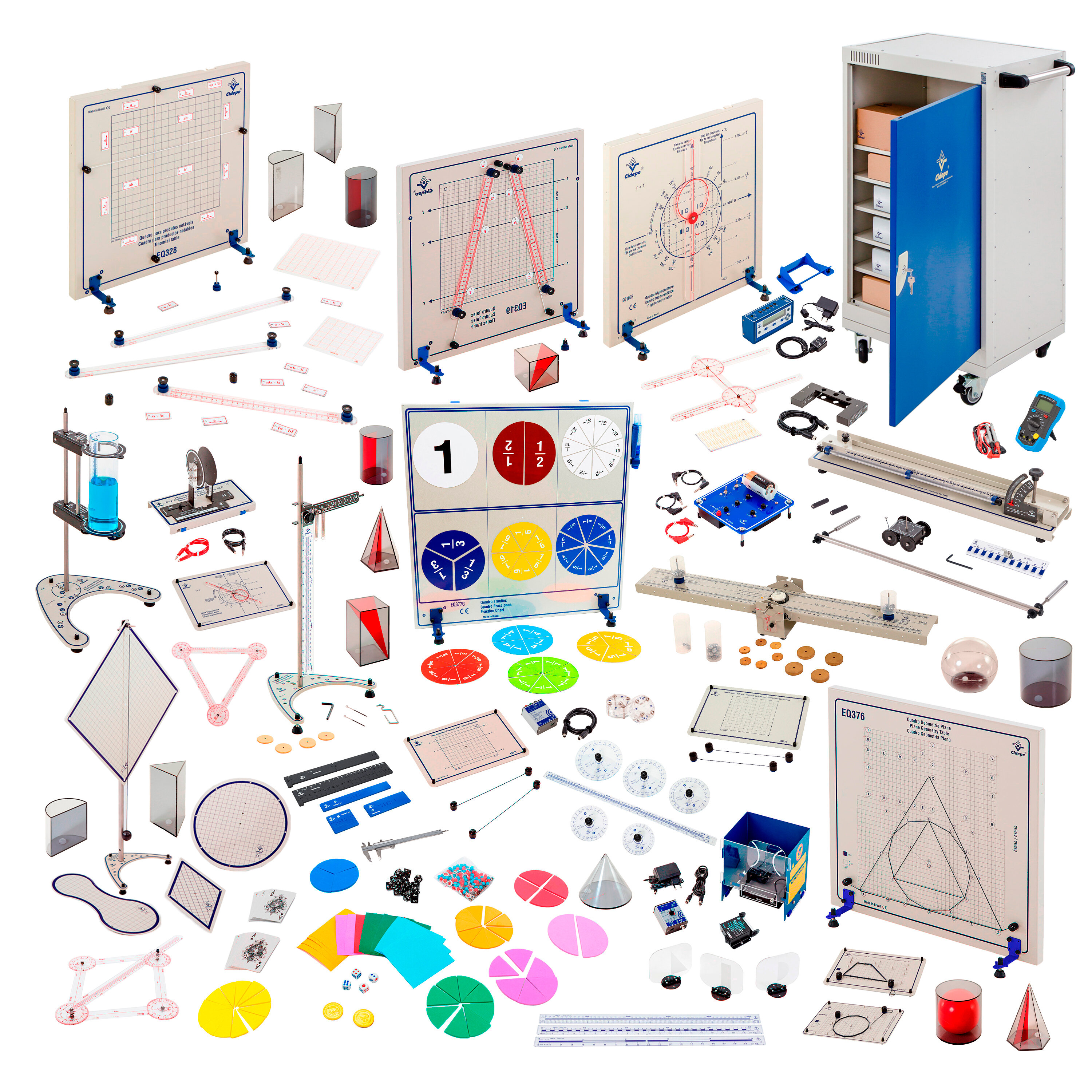 Mobile mathematics laboratory set, for high school students.