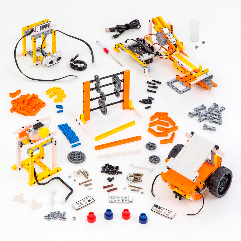 Conjunto de robótica para ensino fundamental II e médio