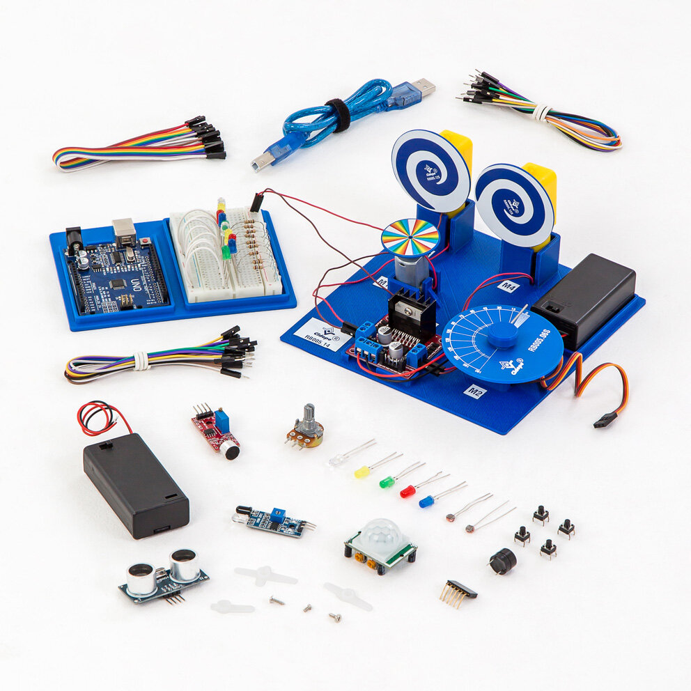 Conjunto automação com microcontrolador