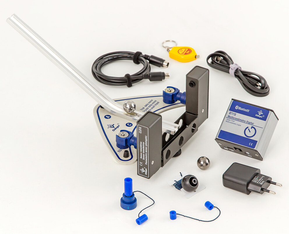 Conjunto rampa de lançamentos horizontais, multicronômetro Bluetooth